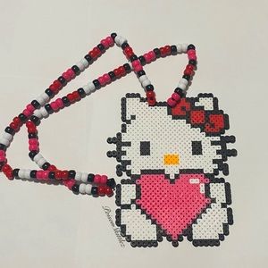 Hello Kitty Heart Necklace Valentines Day Love